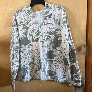 Como Vintage Green and Cream Hoodie